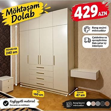 Möhtəşəm Dolab – funksional və zərif dizayn! - Ölçülər: Hündürlük 240