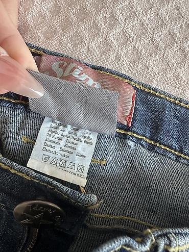 dar cins şalvarlar: Uşaq üçün “Slim Fit” cins şalvar - Model: Slim Fit, dar kəsim - Rəng — 7