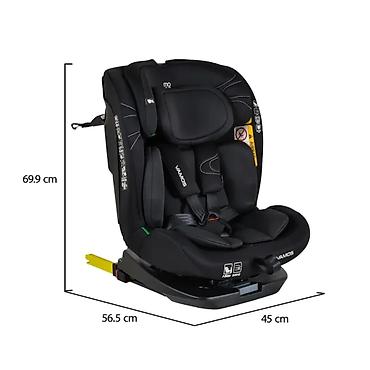 roccobarocco torbe: Moni Auto sedište za decu Vamos 40–150 cm – Intence Black (šifra — 2