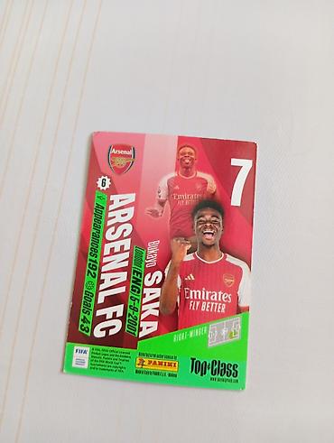 İncəsənət və kolleksiyalar: Panini “Top Class” kolleksiya kartı – Arsenal FC, sağ cinah oyunçusu — 2