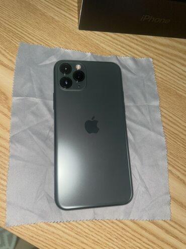 айфон 11 цена в жалабаде: IPhone 11 Pro, Matte Midnight Green, Коробка