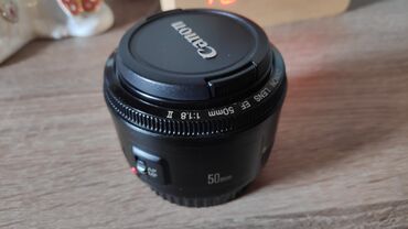 50mm: Canon EF 50mm f/1.8 STM Lens Yeni kimidir. az istifadə olunub +