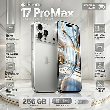 IPhone 17 Pro, Новый, 256 ГБ, Серебристый, 100 %