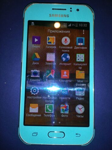 telefon nomreler: Samsung Galaxy J1 Duos, 4 GB, цвет - Голубой, Две SIM карты