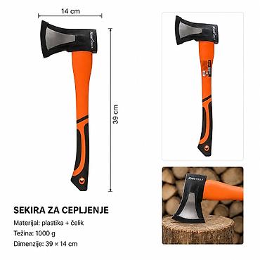 KMT Dvobojni plastični daska za drška drvena 9367668 Sekira za
