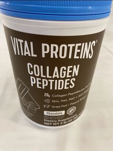 collagen qiyməti: Vital proteins Collagen. Şokolad dadı verən 1 kq kollagen