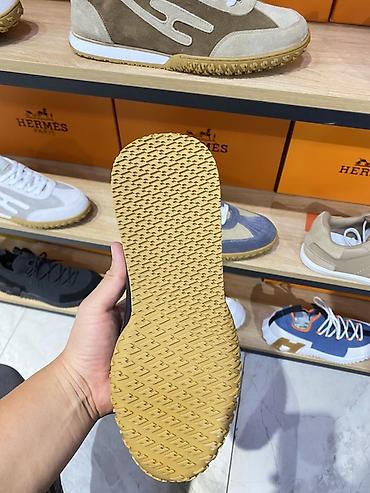замшевые: Кроссовки Hermes Paris - Модель: низкие кроссовки с фирменным — 3