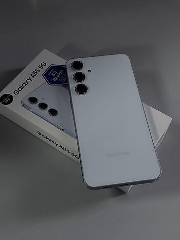 vivo v 23: Samsung Galaxy A55 5G, Б/у, 256 ГБ, цвет - Голубой, 2 SIM — 1