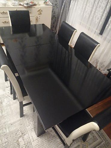 Qonaq otağı üçün, İşlənmiş, Kvadrat masa, 6 stul lalafo.az -da Qonaq otağı üçün, İşlənmiş, Kvadrat masa, 6 stul