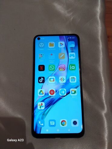 samsung note 1: Xiaomi Redmi Note 9, 64 GB, rəng - Göy, 
 Barmaq izi, İki sim kartlı