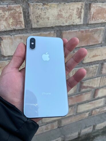 кызыл кия телефон: IPhone Xs, Колдонулган, 64 ГБ, Ак, Каптама