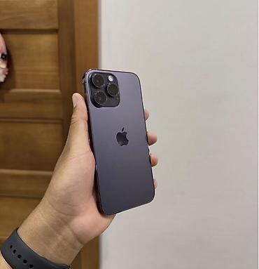 IPhone 14 Pro, 128 GB, Deep Purple, Zəmanət, Simsiz şarj, Face ID