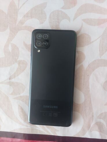 samsun s10: Samsung Galaxy A12, 32 GB, rəng - Qara, Barmaq izi, İki sim kartlı, Face ID