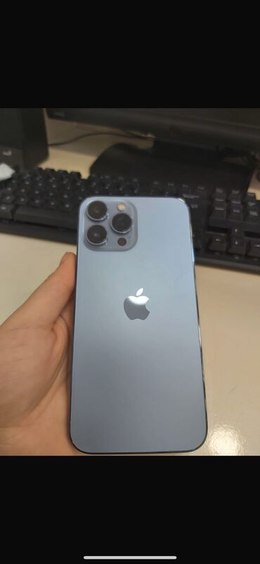 ipone x qiymeti: IPhone 13 Pro Max, 128 GB, Sierra Blue, Face ID, Sənədlərlə