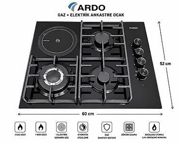 soba elektrik: ARDO qaz + elektrik ankastre ocaq - Ölçü: 60 x 52 sm (eni x dərinlik) — 1