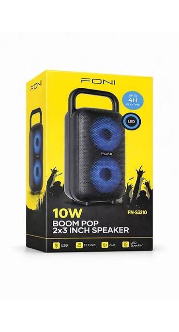 12 pro barter: FONI FN-S3210 portativ akustik sistem - Güc: 10W - Dinamiklər: 2 x 3" — 1