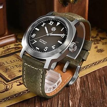 Ručni satovi: San Martin SN0065 - 40mm - Braon Potpuno nov muški sat San Martin — 1