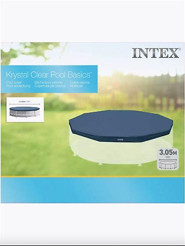 Бассейны: 🛡️ ТЕНТ-НАКИДКА ДЛЯ БАССЕЙНА INTEX 28030 (305 СМ) 📏 Размер: диаметр — 4