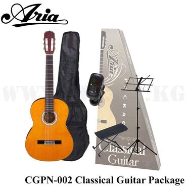 музыкальная гитара: Классическая гитара Aria CGPN-002 Комплект гитариста ARIA CGPN-002 N –
