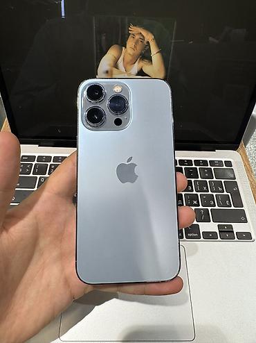IPhone 13 Pro, Б/у, 256 ГБ, Sierra Blue, Защитное стекло, Чехол, 100 %