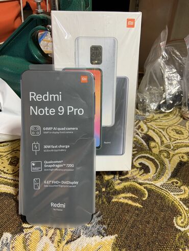 продаю телефон redmi: Redmi, Redmi Note 9 Pro, Б/у, 128 ГБ, цвет - Голубой, 2 SIM