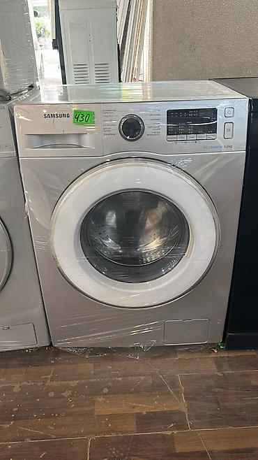 Samsung paltaryuyan maşın – EcoBubble, 6 kq - Ön yükləməli, gümüşü
