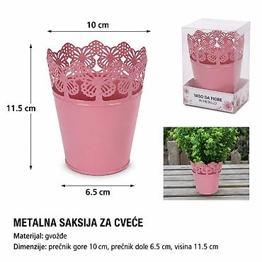 KMT Mašna okrugli plastični saksija mala 502088 Dekorativna saksija