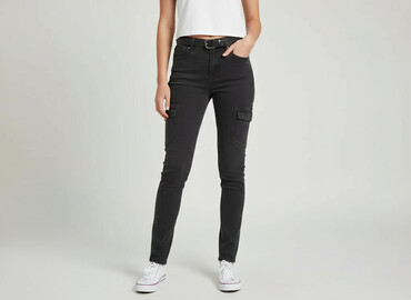 shein spodnie materiałowe: Shein, Jeansy damskie, rozmiar S