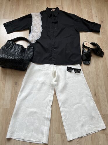 комбинезон сарафан женский джинсовый: ПРОДАМ рубашку, шлепки, сумку, сарафан, лоферы, манишку