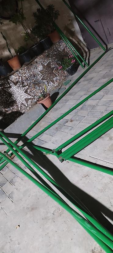 borular: Metall çadır/üst örtük karkası - Material: qalın divarlı metal — 2