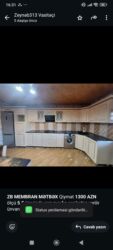 Mətbəx mebeli: *ZB* *MEMBRAN MƏTBƏX* Qiymət *1300 AZN* ölçü *5.5* üzerinde *qaz moyka