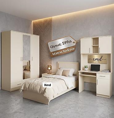 Uşaq/yeniyetmə otağı üçün funksional mebel dəsti Komplekt tərkibi: -