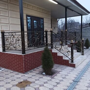 Изготовление перил: Изготовление перил Материал: Кованное железо, Наружные, Бесплатная доставка — 1