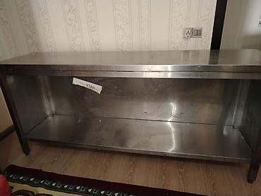 Оборудование для ресторанов, кафе: Paslanmayan poladdan (inox) iş masası/stellaj - Material: yüksək — 3