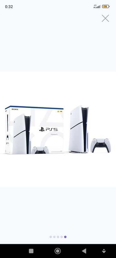 PS5 (Sony PlayStation 5): Playstation 5 slim 1TB tep tezdir karobkasi bele acilmayib tecili