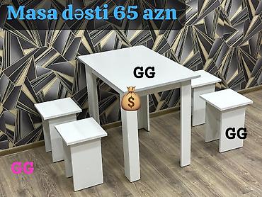 işlənmiş stol və stul: Masa desti rəng seçimi var — 1