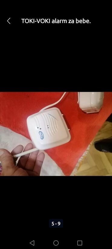 Ostali kućni aparati: Toki Voki - alarm za bebe male. Baza i slušalica. Ispravno — 8