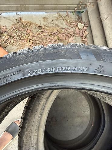 40 5: Шины 225 / 40 / R 19, Зима, Б/у, Комплект, Легковые, Корея, Kumho — 4