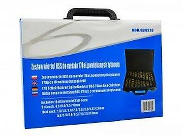 Burgije: Set spiralnih burgija u koferu – veliki komplet - Sadrži širok — 12