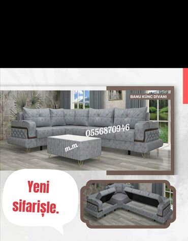 Divanlar: Künc divan, Yeni, Açılan, Bazalı, Parça, Şəhərdaxili pulsuz çatdırılma — 24