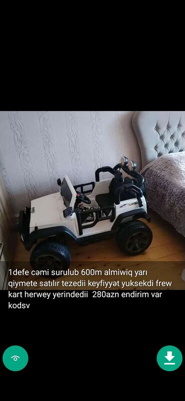 Uşaq üçün elektrik maşınları: Uşaq masinlari elektrikli masinlar matasikllar qiymetler melumatlar — 15