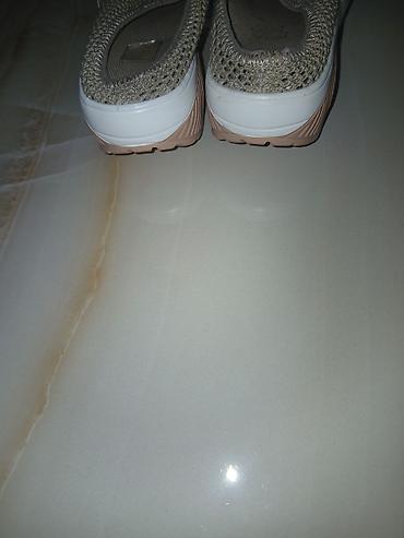 papuce sa plutom: Ženske slip-on patike/saboti - Boja: bež sa belim đonom i — 2