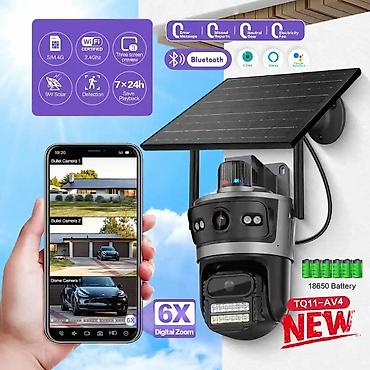 kamera ev ucun: Günəş panelli ağıllı təhlükəsizlik kamerasi - 4G SIM dəstəyi və 2.4 — 1