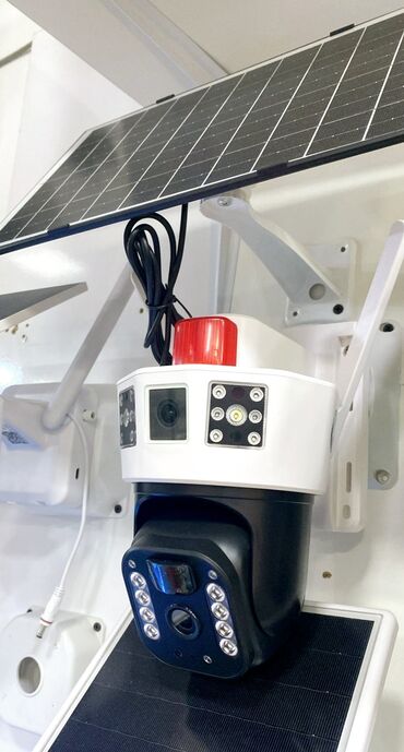Videomüşahidə: Simsiz 4G sim kartl Solar ptz 2 kamera 360° 8mp/4K Çöl ṣəraiti ücün