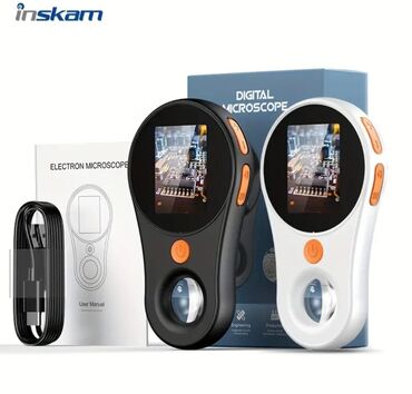 ev xaladeniki: İnskam-dan elektron mikroskop. Kompakt dizaynı ilə seçilən bu