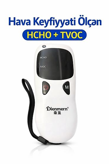 pirborlar: Hava Keyfiyyəti Ölçən – HCHO + TVOC Detektoru Evdə və iş yerində — 1