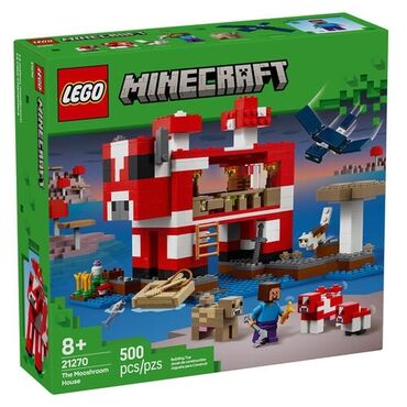 3d устройства pet пластик: Lego Minecraft 21270 Дом-гриб🍄 New 2025! рекомендованный возраст