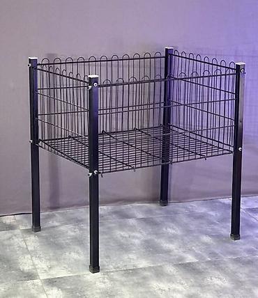 Stend vitrinləri: Metal səbət stend / mağaza üçün ekspozisiya rəfi. Məhsul müxtəlif — 1