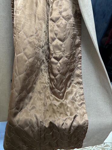 Пальто: Пальто, Классика, Кашемир, Длинная модель, С поясом, Двубортная модель, С утеплителем, XL — 9