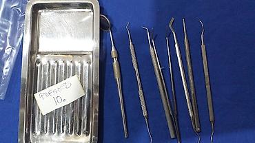 Ostali medicinski proizvodi: Stomatološki pregled Tacna sa instrumentima za stomatološki pregled — 10